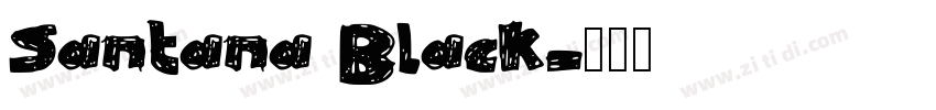 Santana Black字体转换